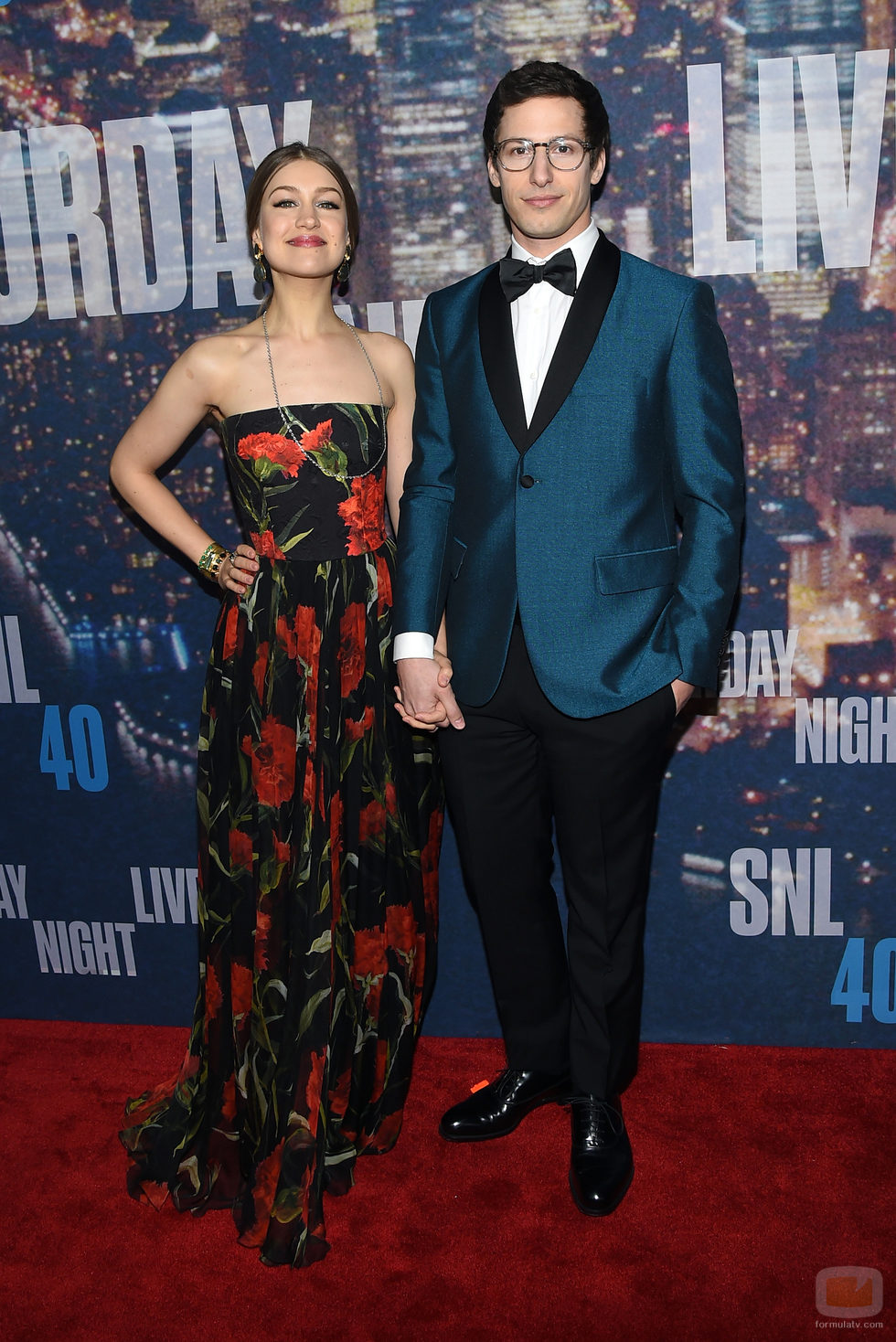 Andy Samberg y Joanna Newsom en la fiesta de 'SNL'