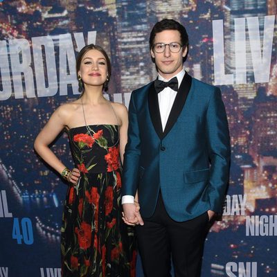 Andy Samberg y Joanna Newsom en la fiesta de 'SNL'