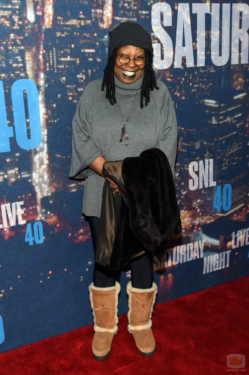 Whoopi Goldberg en la fiesta 40 aniversario 'SNL'