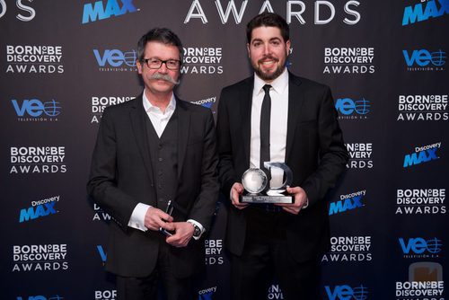 Miguel González-Andrades y Javier López en los Born to be Discovery Awards 2015