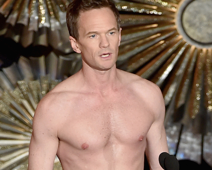 Neil Patrick Harris casi desnudo en la gala de los Oscar 2015