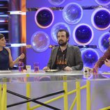 Eva Hache, Nacho Vigalondo y Álex Clavero en 'Guasabi'