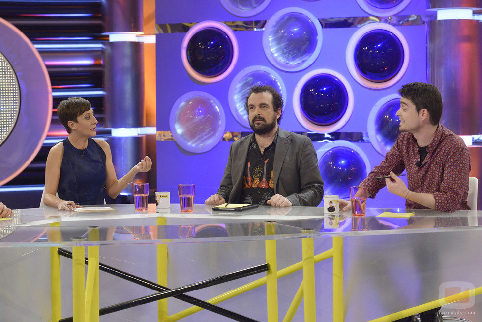 Eva Hache, Nacho Vigalondo y Álex Clavero en 'Guasabi'
