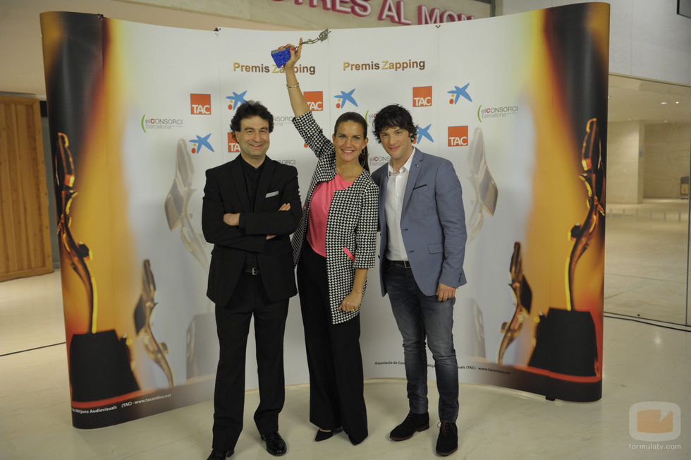 Los jurados de 'MasterChef' reciben el galardón en los premios Zapping 2014