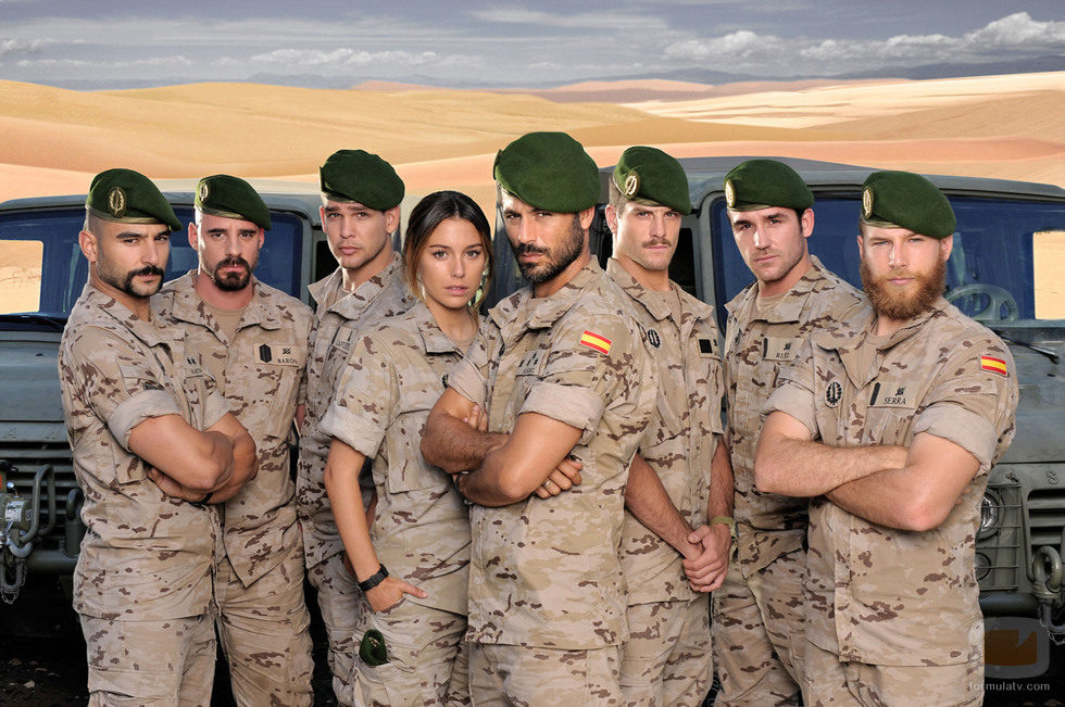 Parte del elenco de 'Los nuestros'