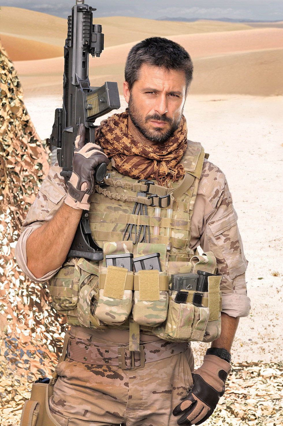 Hugo Silva es el capitán Alberto Sánchez en 'Los nuestros'