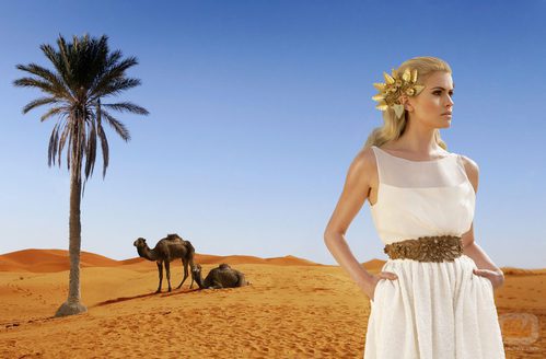 Adriana Abenia vestida de novia para la revista Lucía Se Casa