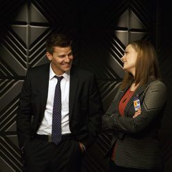 Emily Deschanel y David Boreanaz en la décima temporada de 'Bones'
