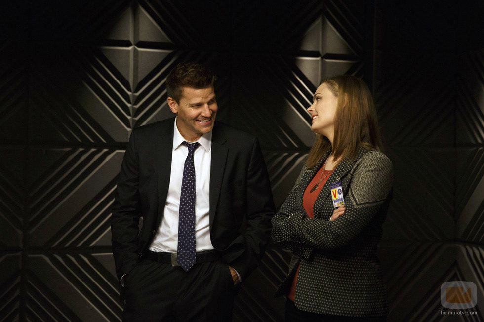 Emily Deschanel y David Boreanaz en la décima temporada de 'Bones'