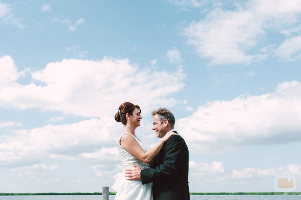 Foto de boda de Toñi y Laurent en 'Casados a primera vista'