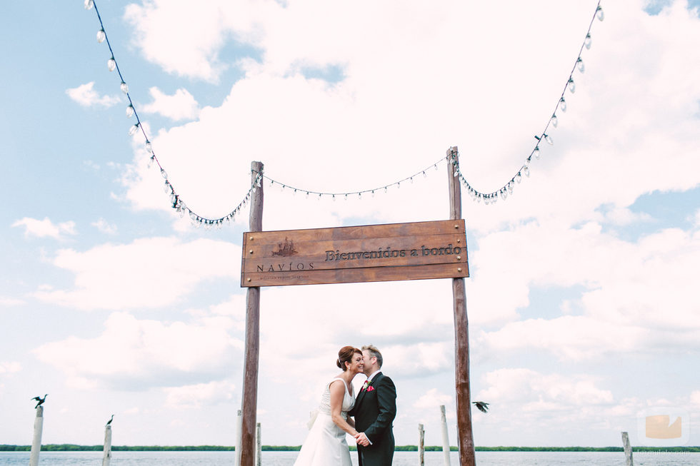  Toñi y Laurent en la sesión de fotos de su boda en 'Casados a primera vista'