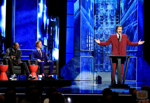 Justin Bieber y Will Ferrell en el 'Roast of Justin Bieber'