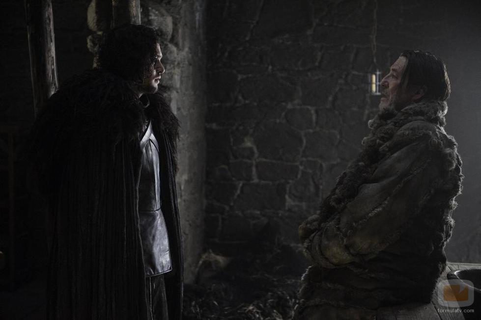 Jon Nieve y Mance Rayder en 'Juego de Tronos'