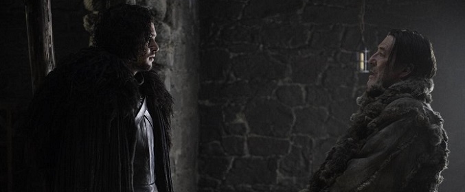 Jon Nieve y Mance Rayder en 'Juego de Tronos'