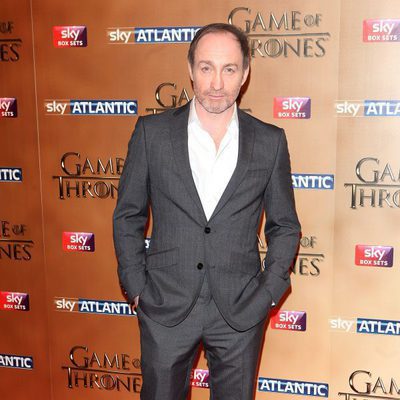 Michael McElhatton en la premiere de la quinta temporada de 'Juego de tornos'