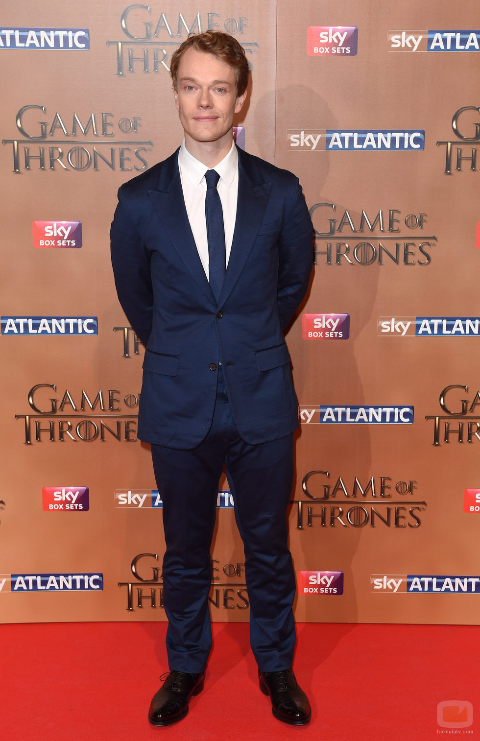 Alfie Allen en la premiere de la quinta temporada de 'Juego de tornos'