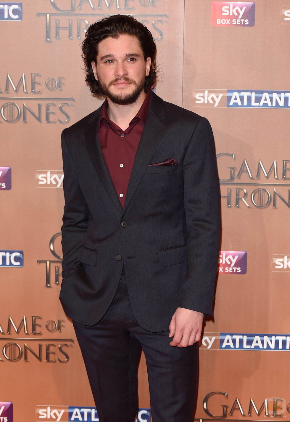 Kit Harington en la premiere de la quinta temporada de 'Juego de tornos'