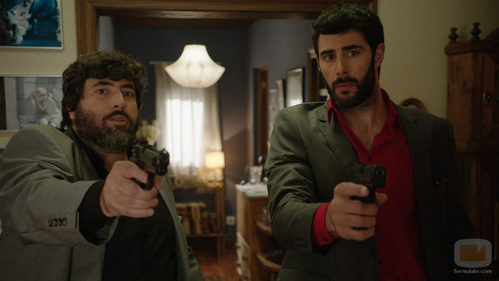 Manolo y Fermín en el primer episodio de 'Aquí Paz y después Gloria'