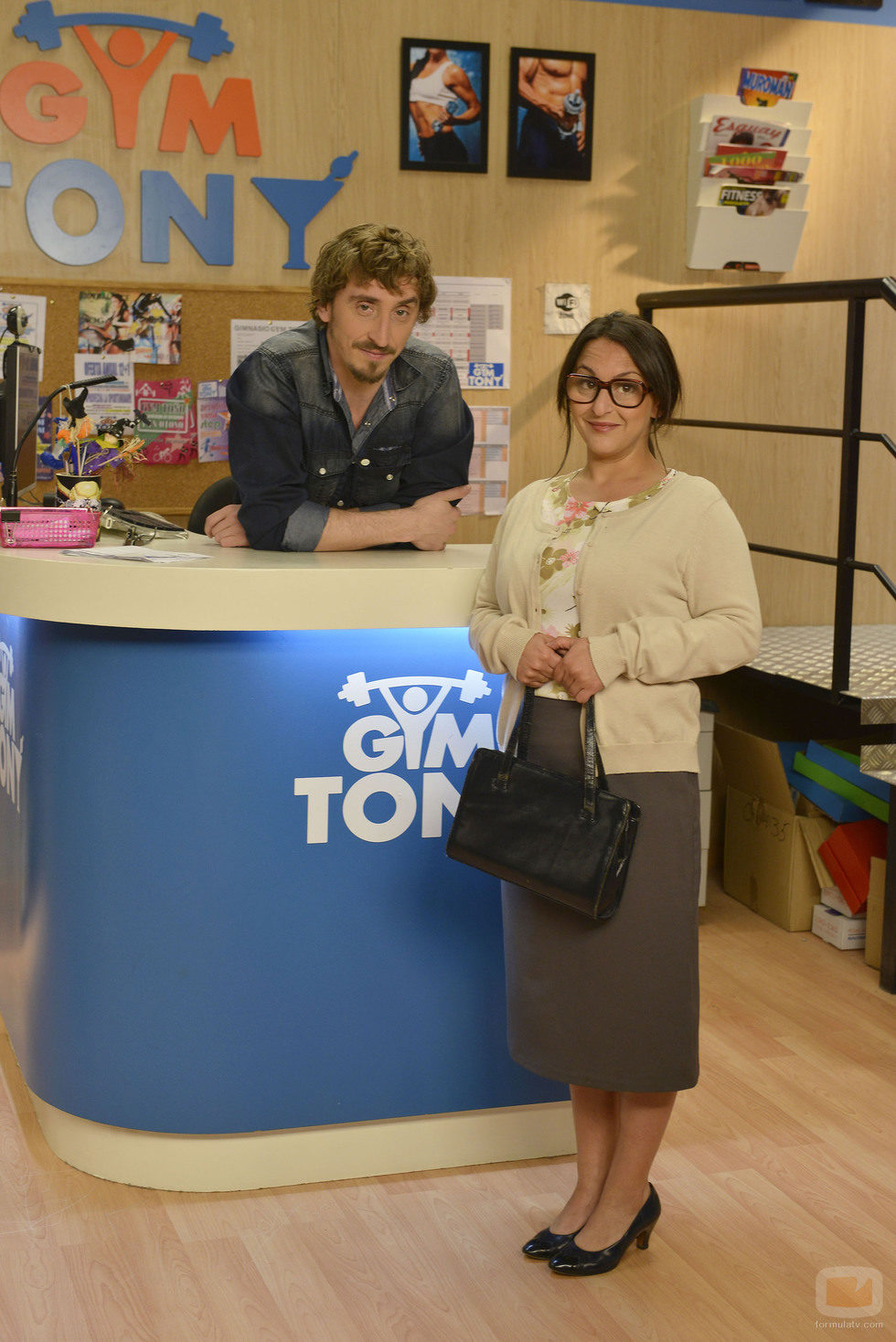 Pepa Rus e Iván Massagué en 'Gym Tony'