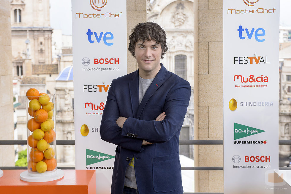 Jordi Cruz en la presentación de 'Masterchef 3' en el FesTVal de Murcia
