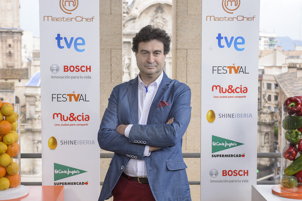 Pepe Rodríguez en la presentación de 'Masterchef 3' en el FesTVal de Murcia