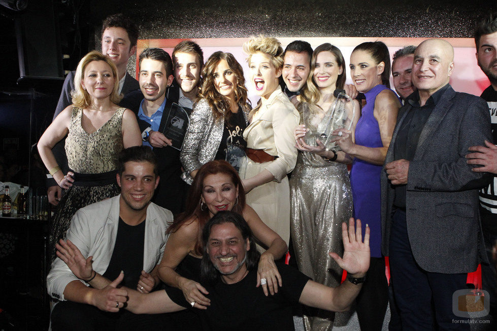 Foto de familia en los Premios Studio 54