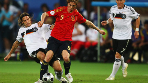 Fernando Torres en la final de la Eurocopa