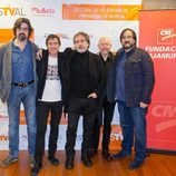 Víctor García, Álex Pina, Javier Olivares, Emilio Pina y Teddy Villalba