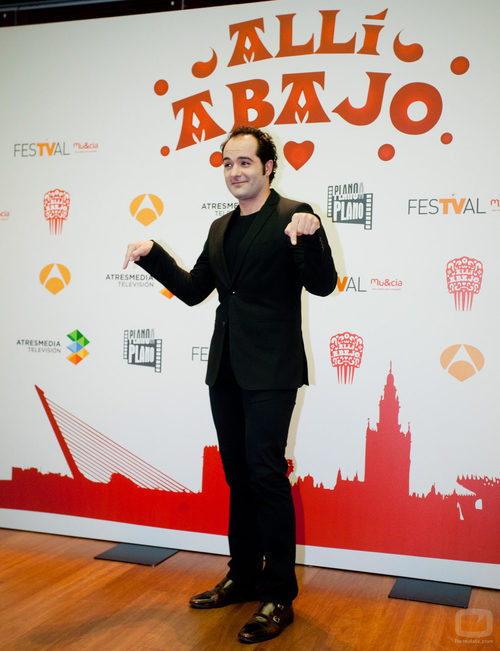 Alfonso Sánchez en la presentación de 'Allí abajo'