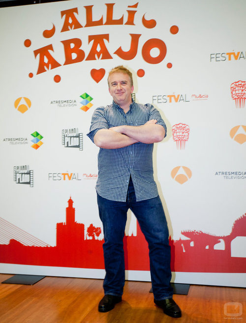 Óscar Terol en la presentación de 'Allí abajo'