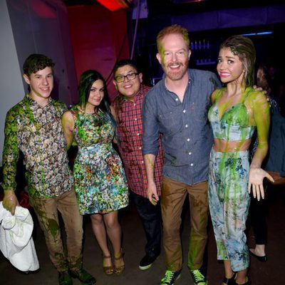 Parte del reparto de 'Modern Family en los Nickelodeon's 28th Annual Kids' Choice Awards