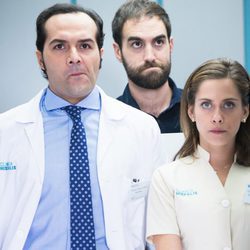 Rober, Carmen e Iñaki en el primer episodio de 'Allí abajo'
