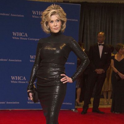 Jane Fonda en la Cena de Corresponsales de la Casa Blanca 2015