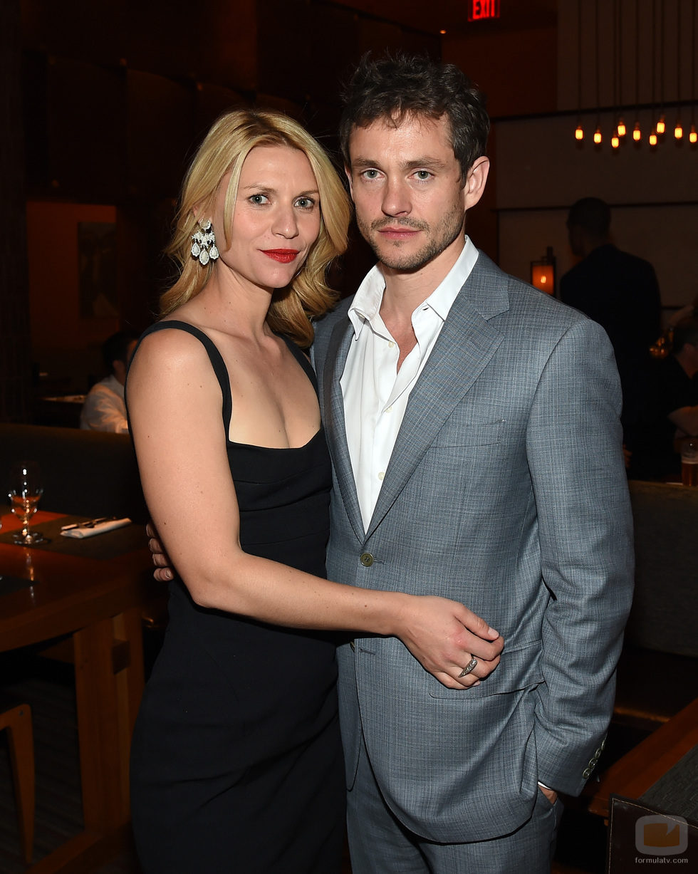 Claire Danes y Hugh Dancy en el combate entre Mayweather y Pacquiao