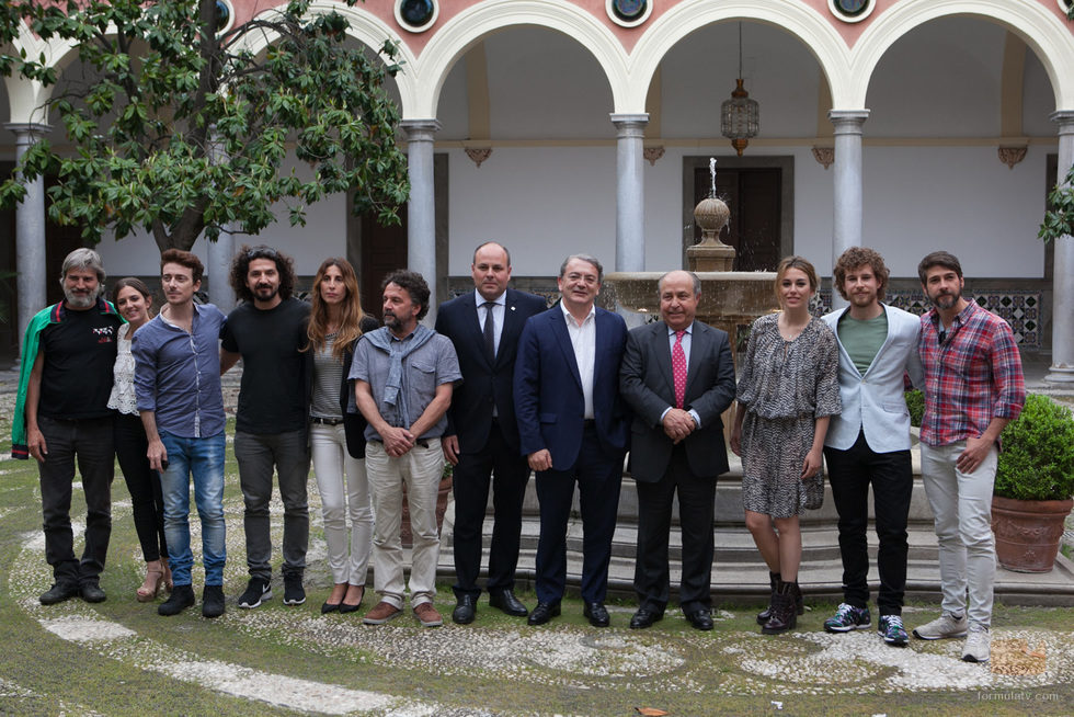 El elenco de 'Carlos, Rey Emperador' graba en la Alhambra de Granada sus primeras escenas