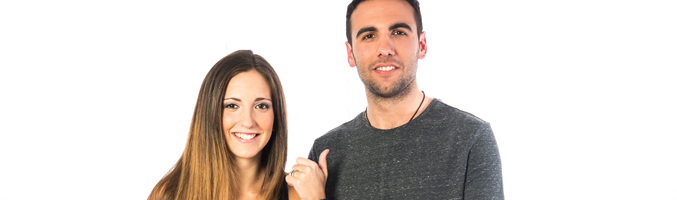 Ángel y Lorea, amigos blogueros