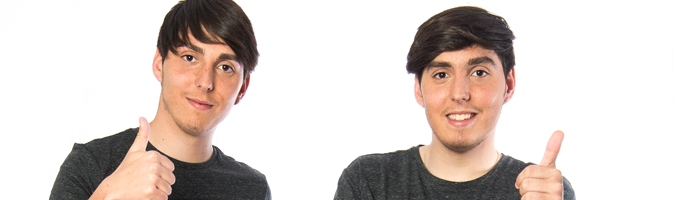 Manuel y José Luis, hermanos gemelos