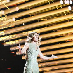 Edurne cantando "Amanecer" en el primer ensayo del 'Festival de Eurovisión 2015'