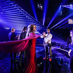 Miryam Benedited da indicaciones a Edurne en el primer ensayo de 'Festival de Eurovisión 2015'