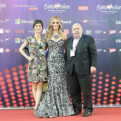 Edurne, Julia y Jose María Iñigo en la Ceremonia de Bienvenida del Ayuntamiento de Viena