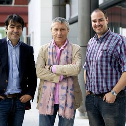 Miguel Toral, Melchor Miralles y Antonio Pampliega en la presentación de 'Infiltrados' de Cuatro