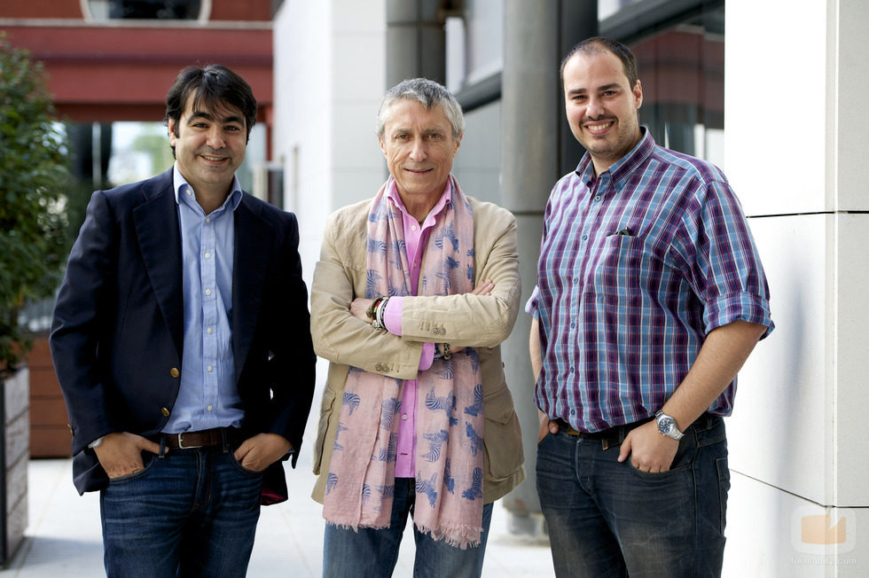 Miguel Toral, Melchor Miralles y Antonio Pampliega en la presentación de 'Infiltrados' de Cuatro