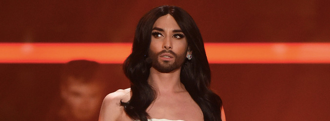 Conchita Wurst en la primera semifinal de Eurovisión 2015