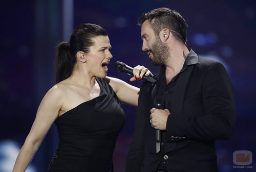 Marta Jandová y Václav Noid Bárta, República Checa, en la semifinal 2 de Eurovisión 2015