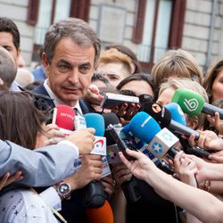 José Luis Rodríguez Zapatero acude al funeral de Pedro Zerolo