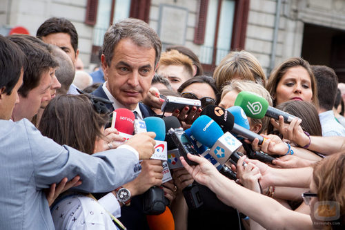 José Luis Rodríguez Zapatero acude al funeral de Pedro Zerolo