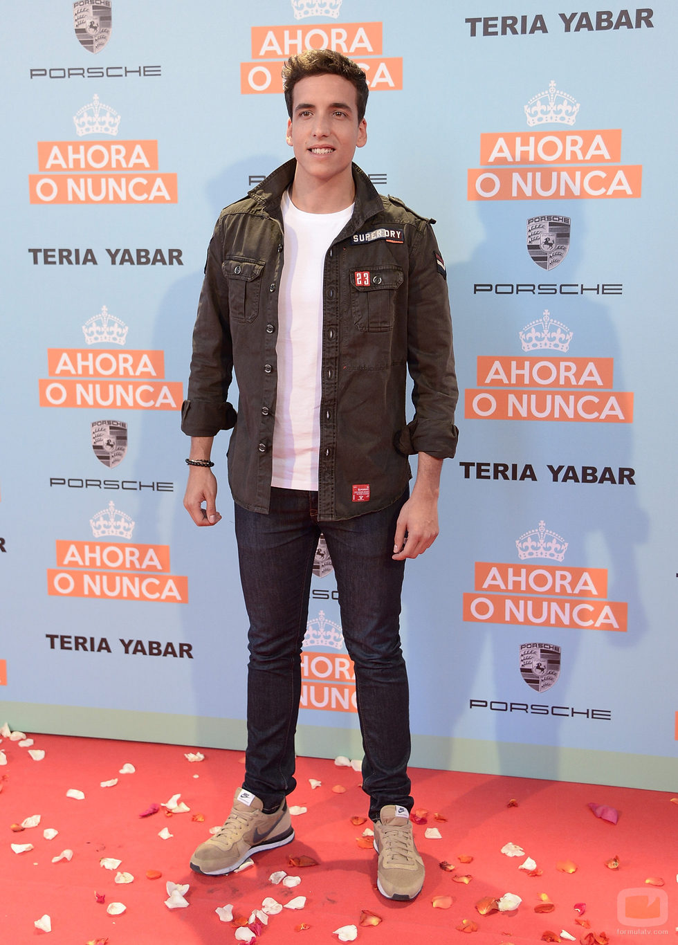 Xuso Jones en la premiere de la película "Ahora o nunca"