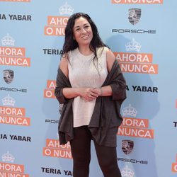 Ángeles Muñoz en la premiere de la película "Ahora o nunca"
