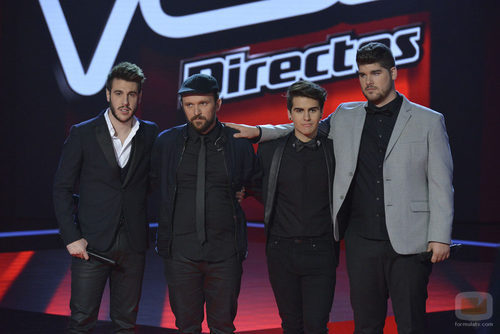 Antonio José, Joaquín, Maverick y Marcos, finalistas de 'La voz 3'