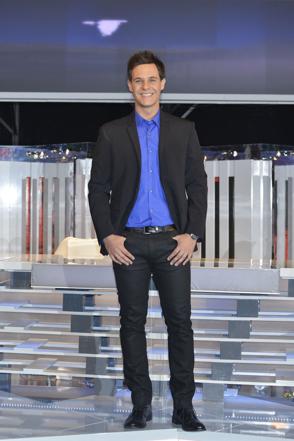 Christian Gálvez posa en la presentación de '¡Vaya fauna!'